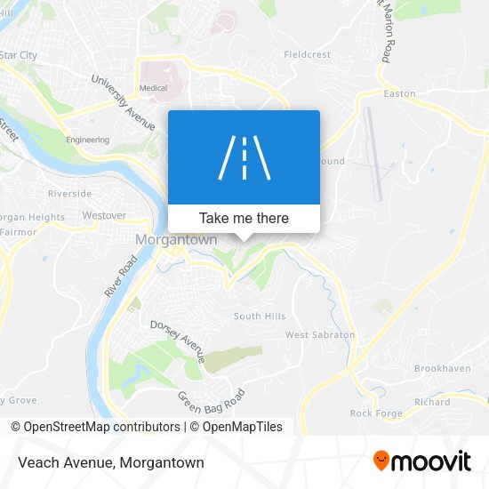 Mapa de Veach Avenue