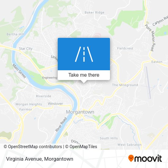 Virginia Avenue map