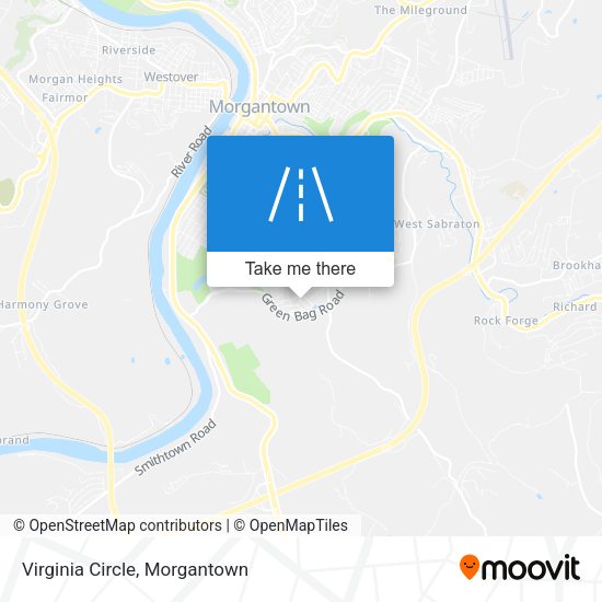 Mapa de Virginia Circle