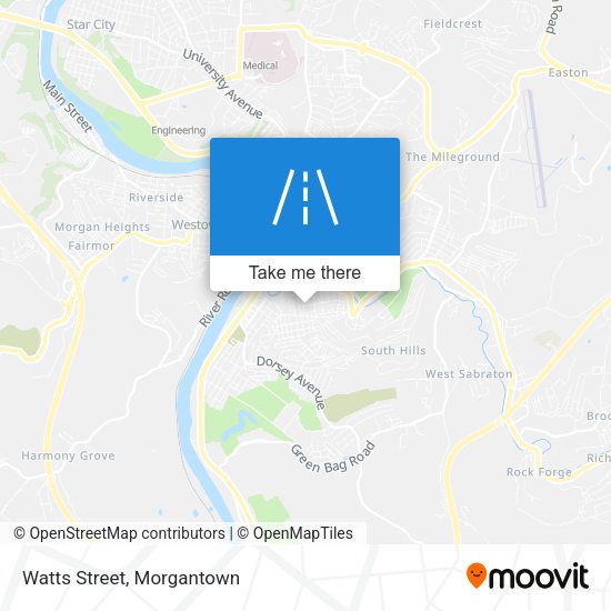 Mapa de Watts Street