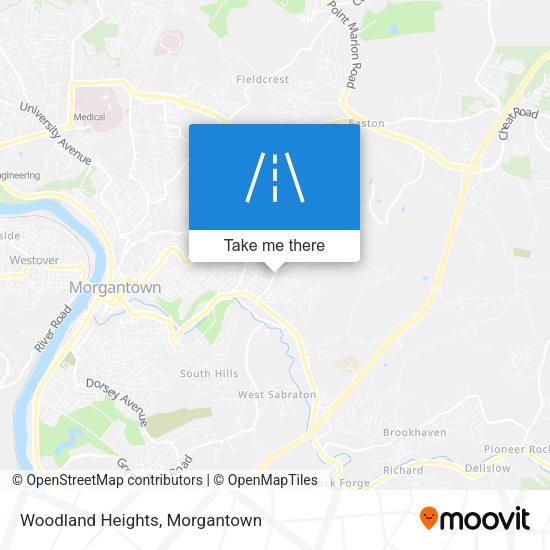 Woodland Heights map