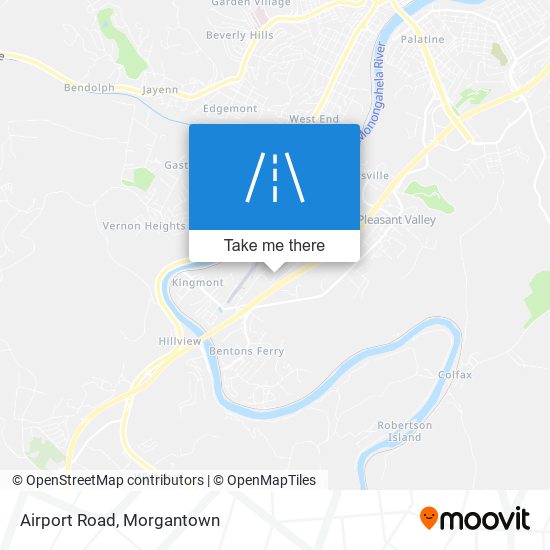 Airport Road map