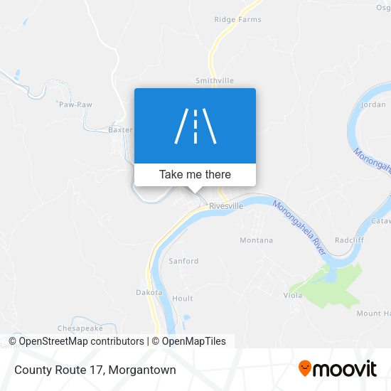 County Route 17 map