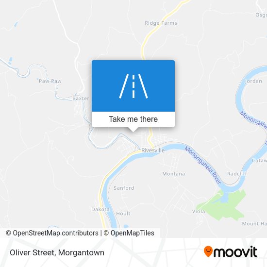 Mapa de Oliver Street