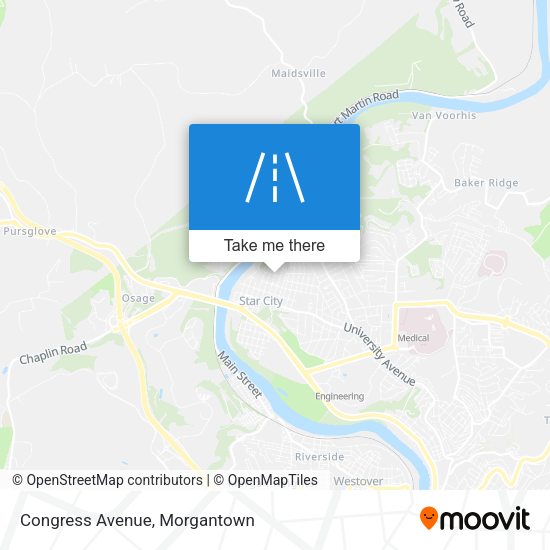 Congress Avenue map