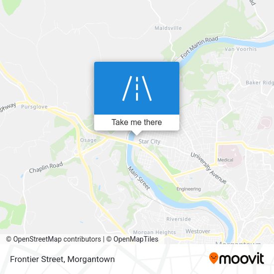 Mapa de Frontier Street