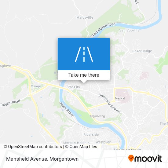Mansfield Avenue map