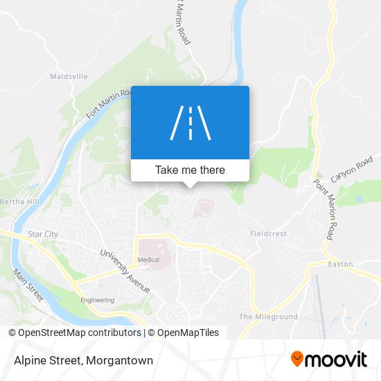 Alpine Street map