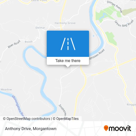 Mapa de Anthony Drive