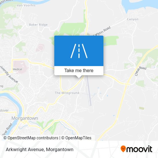Mapa de Arkwright Avenue