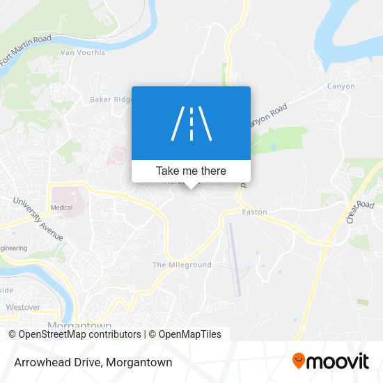 Arrowhead Drive map
