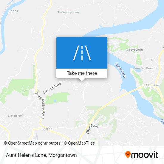 Aunt Helen's Lane map