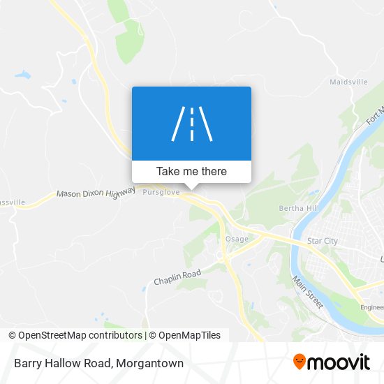 Barry Hallow Road map