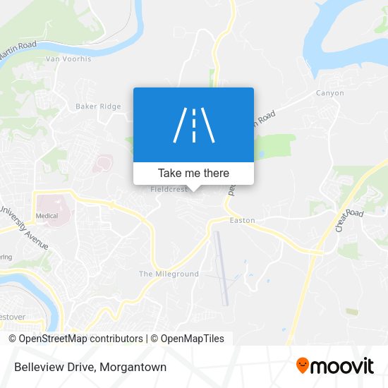 Mapa de Belleview Drive