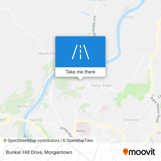 Mapa de Bunker Hill Drive