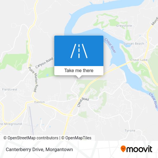 Mapa de Canterberry Drive