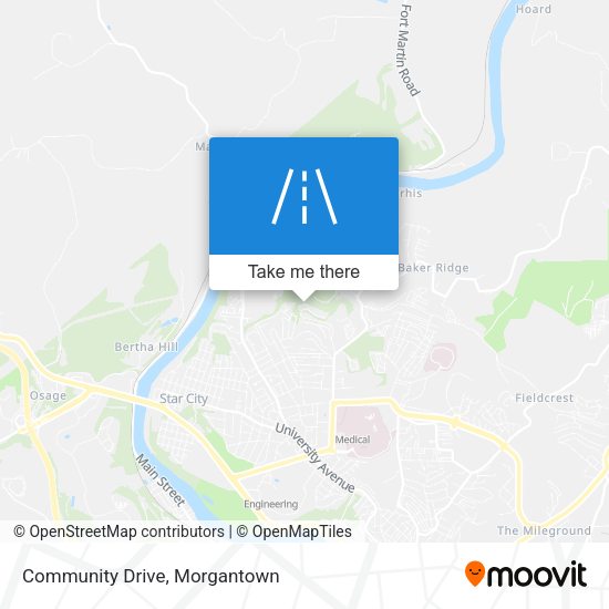 Community Drive map