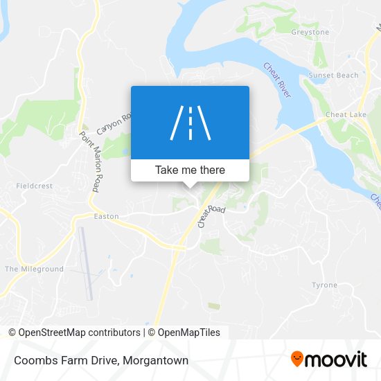 Coombs Farm Drive map