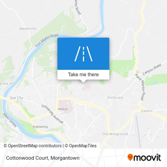 Mapa de Cottonwood Court