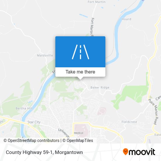 Mapa de County Highway 59-1