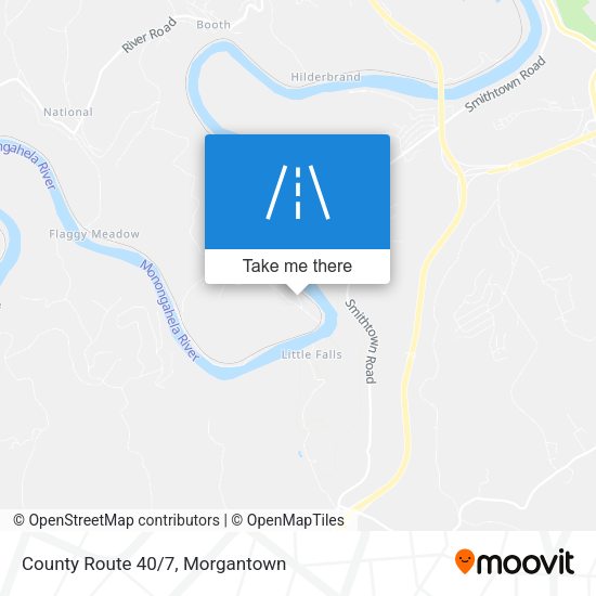 County Route 40/7 map