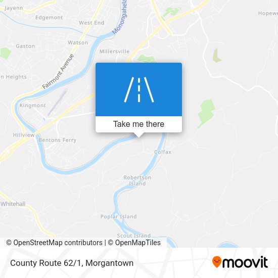 County Route 62/1 map