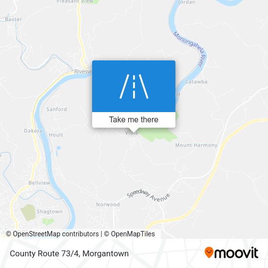 County Route 73/4 map