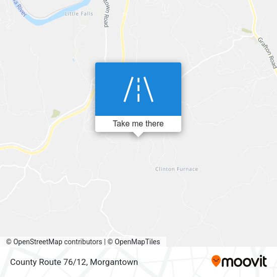 County Route 76/12 map