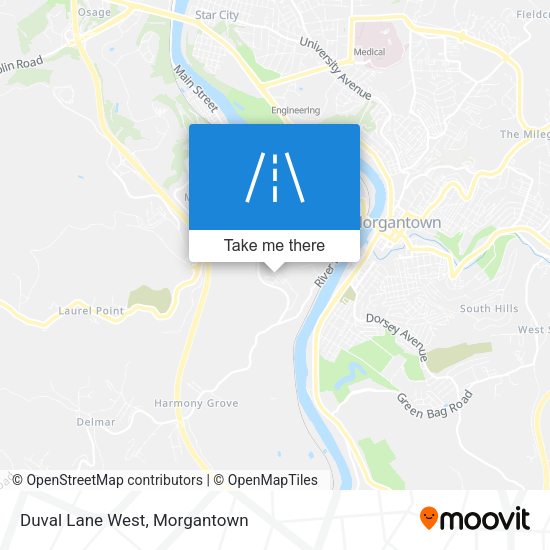 Mapa de Duval Lane West