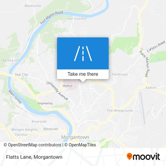 Mapa de Flatts Lane