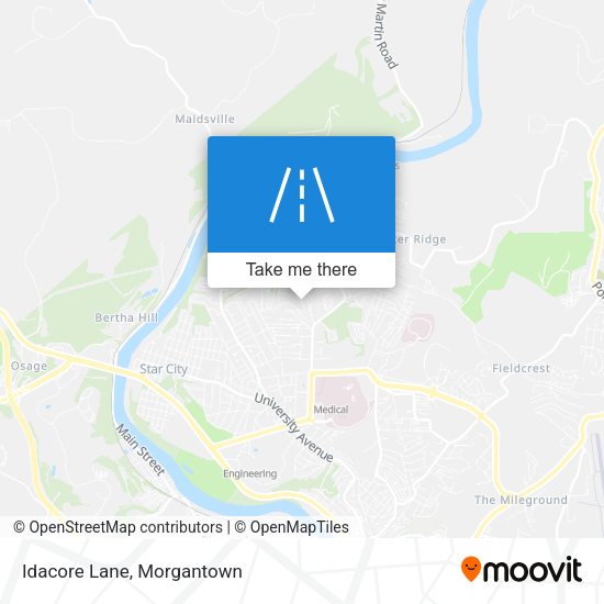 Mapa de Idacore Lane