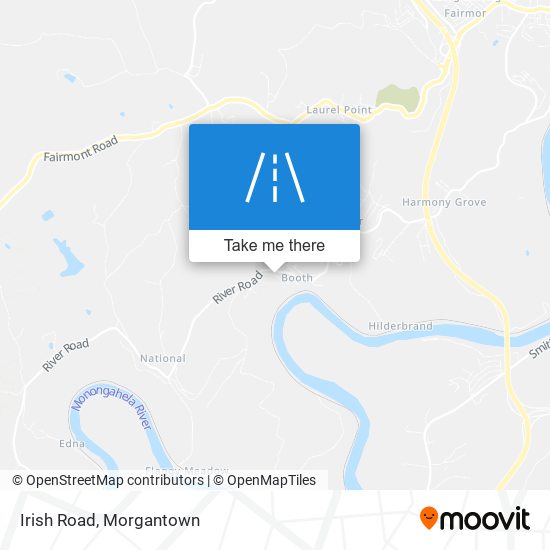 Mapa de Irish Road