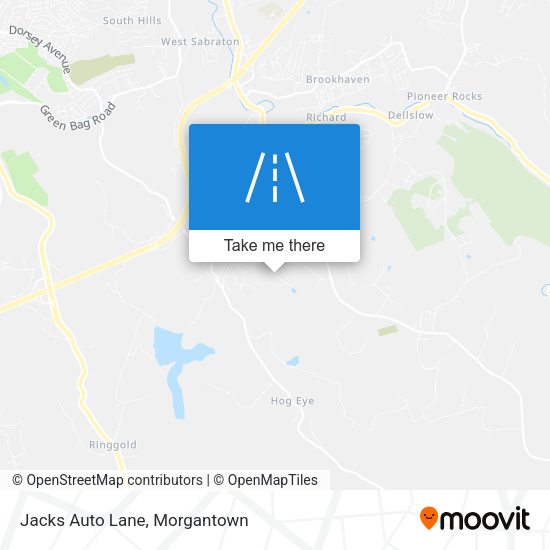 Jacks Auto Lane map