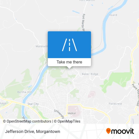 Mapa de Jefferson Drive