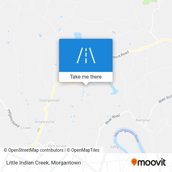 Little Indian Creek map
