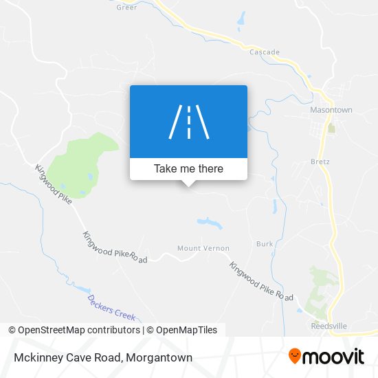 Mckinney Cave Road map
