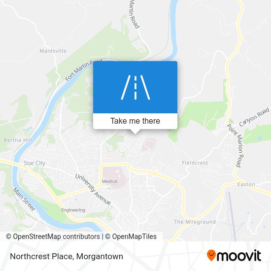 Mapa de Northcrest Place
