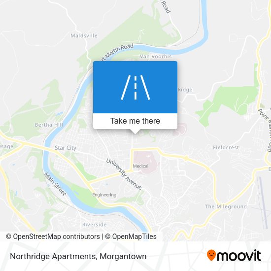Northridge Apartments map