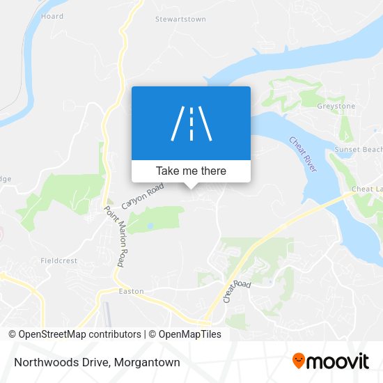 Northwoods Drive map