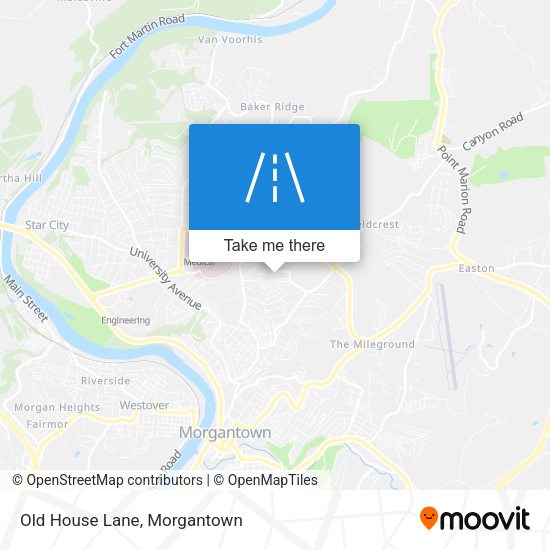 Old House Lane map