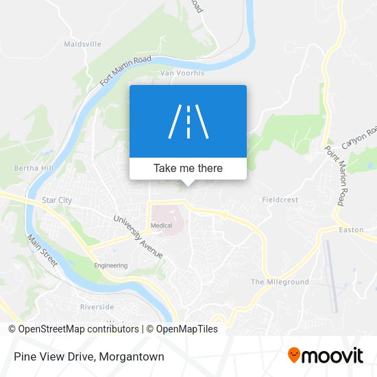 Pine View Drive map