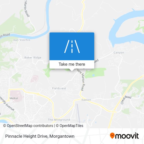 Pinnacle Height Drive map
