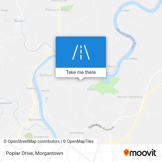 Mapa de Poplar Drive