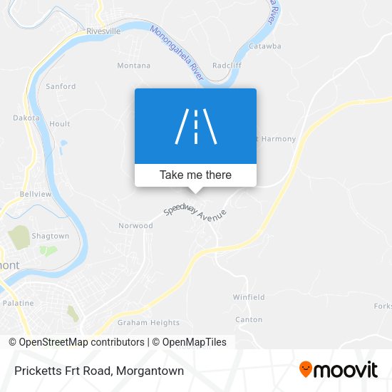 Pricketts Frt Road map