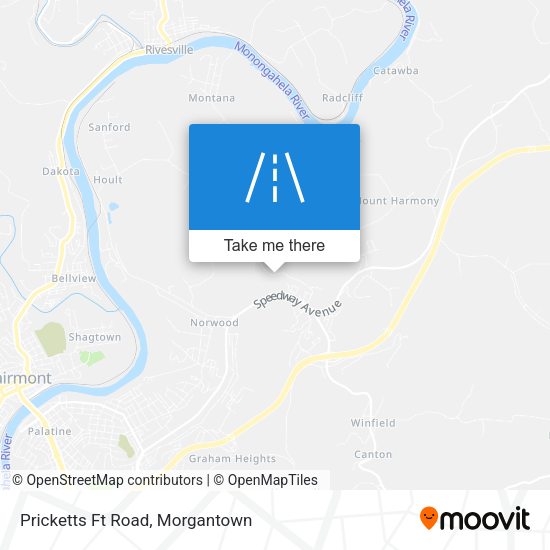 Mapa de Pricketts Ft Road