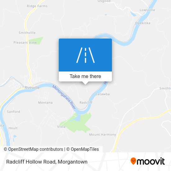 Radcliff Hollow Road map