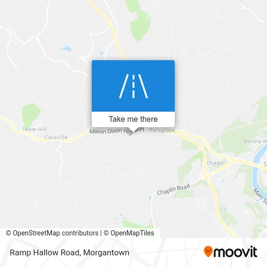 Ramp Hallow Road map