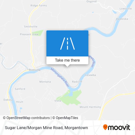 Mapa de Sugar Lane/Morgan Mine Road