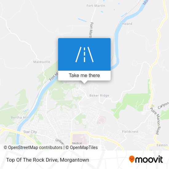 Top Of The Rock Drive map
