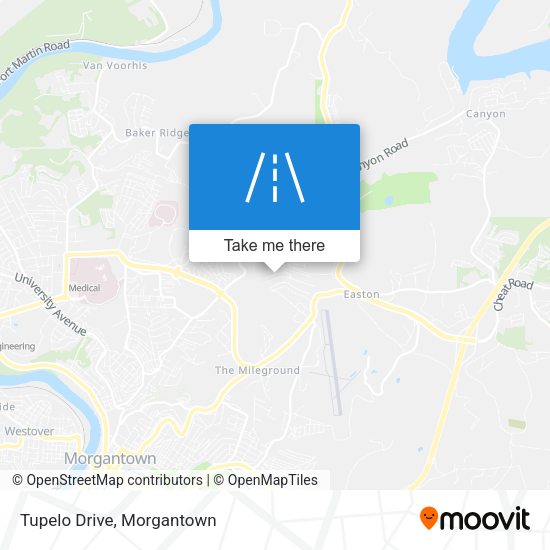 Mapa de Tupelo Drive